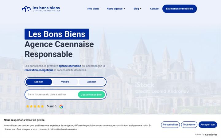 Screenshot of lesbonsbiens.com