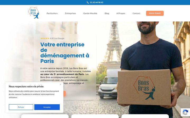 Screenshot of lesbonsbras.com