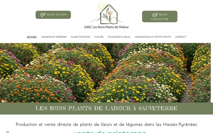 Screenshot of lesbonsplantsdeladour.fr