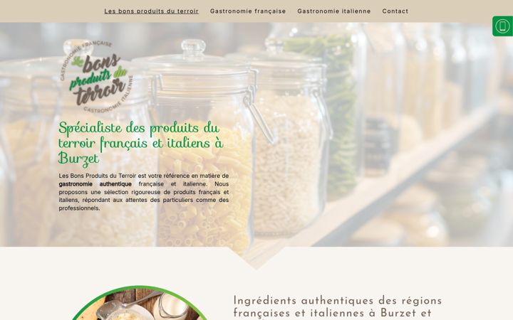 Screenshot of lesbonsproduitsduterroir.fr