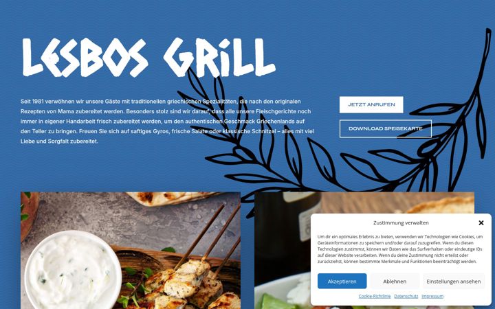 Screenshot of lesbos-grill-hemer.de