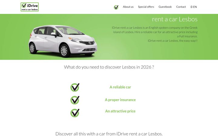 Screenshot of lesbosrentacar.com