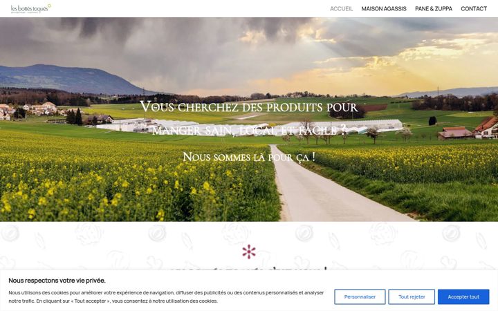 Screenshot of lesbottestoques.ch