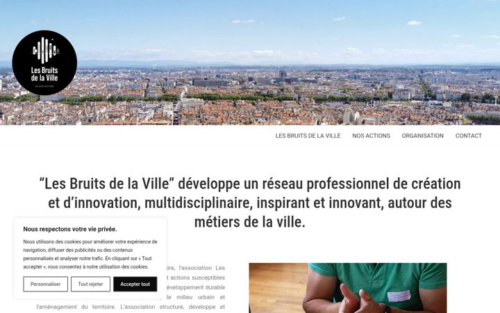 Screenshot of lesbruitsdelaville.com