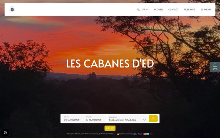 Screenshot of lescabanesded.fr