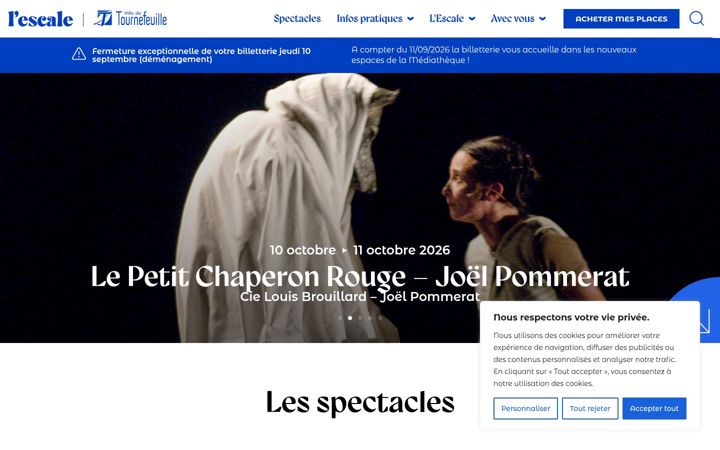 Screenshot of lescale-tournefeuille.fr