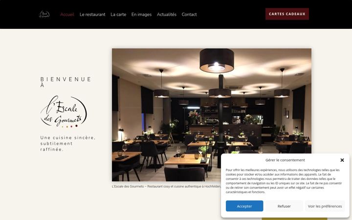 Screenshot of lescaledesgourmets.fr