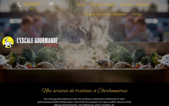 Screenshot of lescalegourmande-traiteur.fr