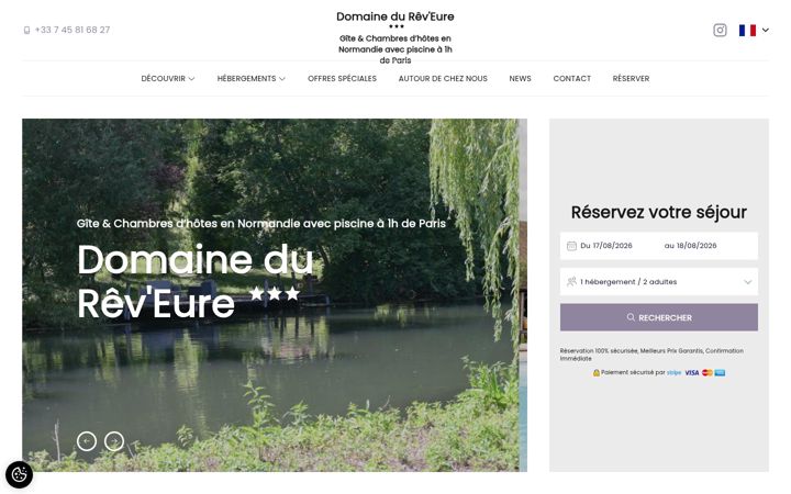 Screenshot of lescalenature.com