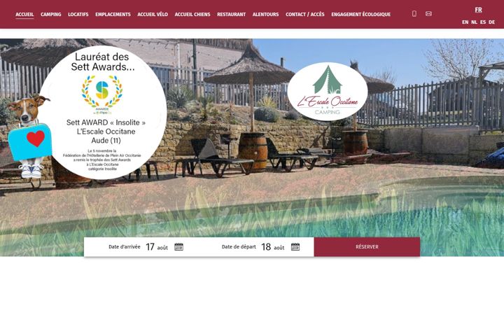 Screenshot of lescaleoccitane.com
