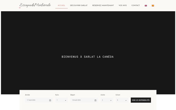 Screenshot of lescapademedievale.com