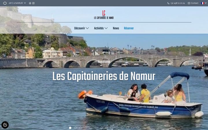 Screenshot of lescapitaineries-de-namur.be