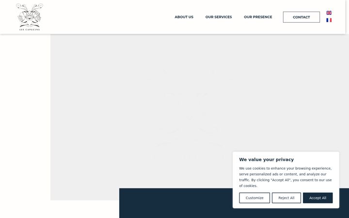 Screenshot of lescapucins-bordeaux.com