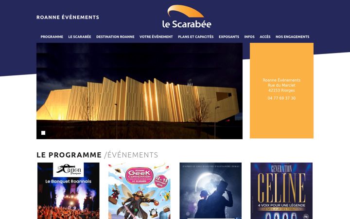 Screenshot of lescarabee.net