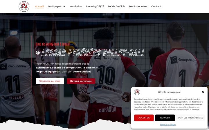 Screenshot of lescarpvb.fr