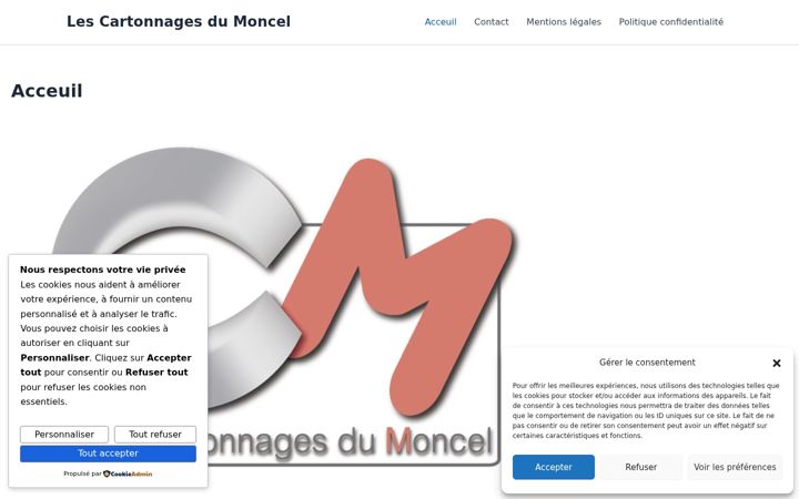 Screenshot of lescartonnagesdumoncel.fr