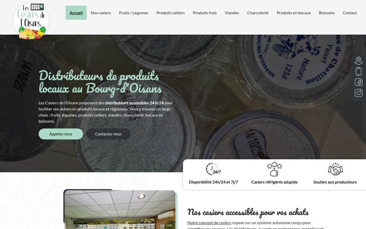 Screenshot of lescasiersdeloisans.fr