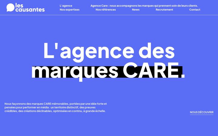 Screenshot of lescausantes.be