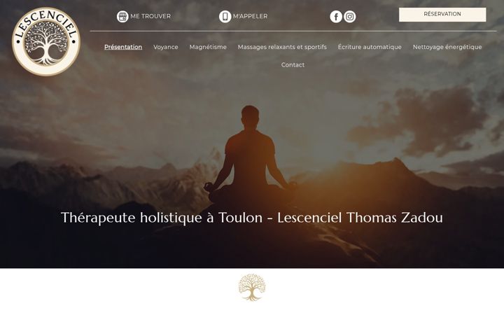 Screenshot of lescenciel.fr