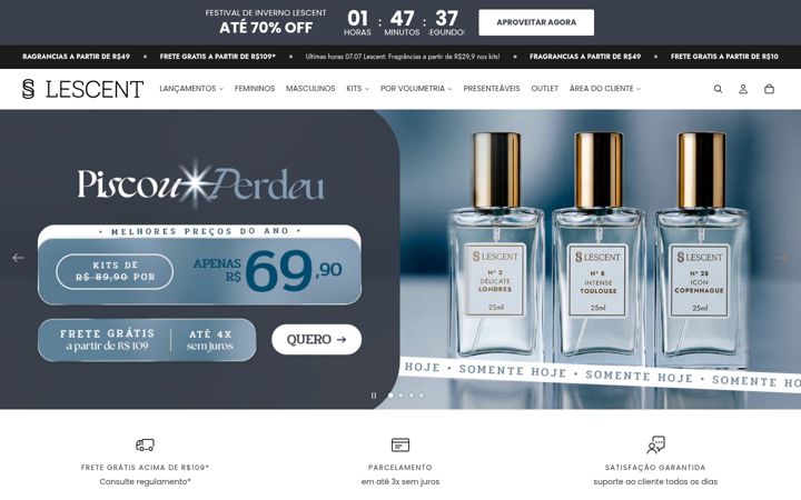 Screenshot of lescent.com.br
