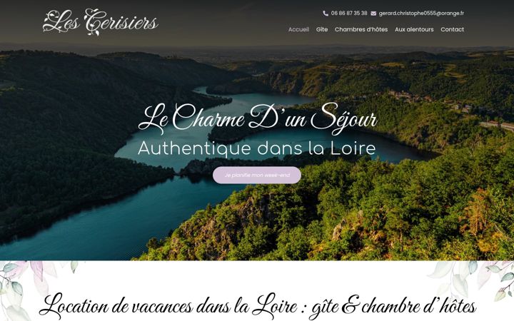 Screenshot of lescerisiers-42.fr
