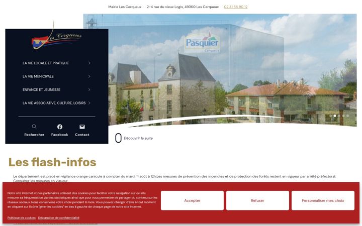Screenshot of lescerqueux.fr