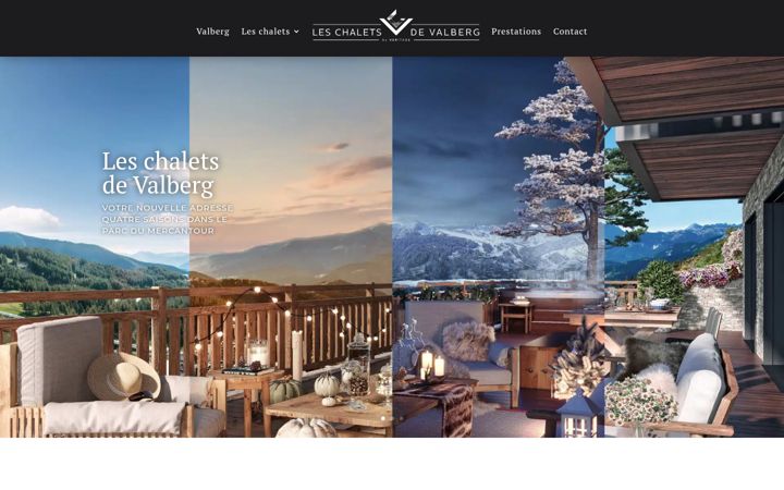 Screenshot of leschaletsdevalberg.com