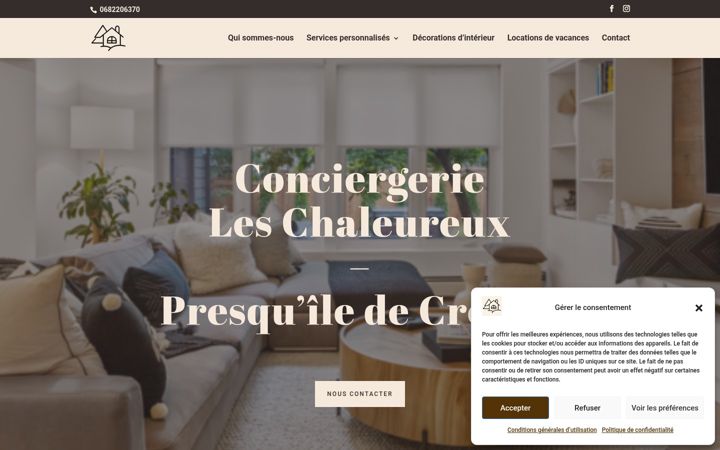 Screenshot of leschaleureux.fr