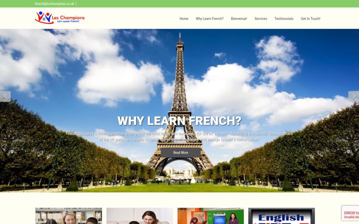 Screenshot of leschampions.uk