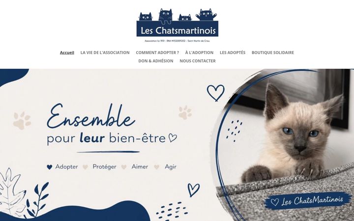 Screenshot of leschatsmartinois.fr