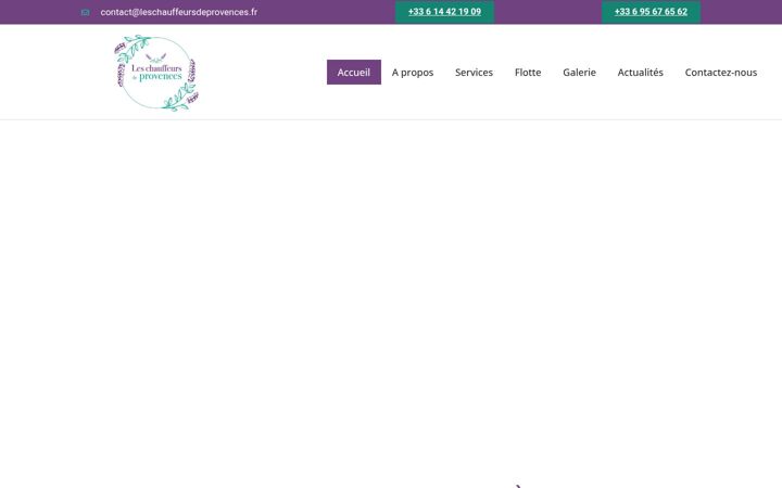 Screenshot of leschauffeursdeprovences.fr