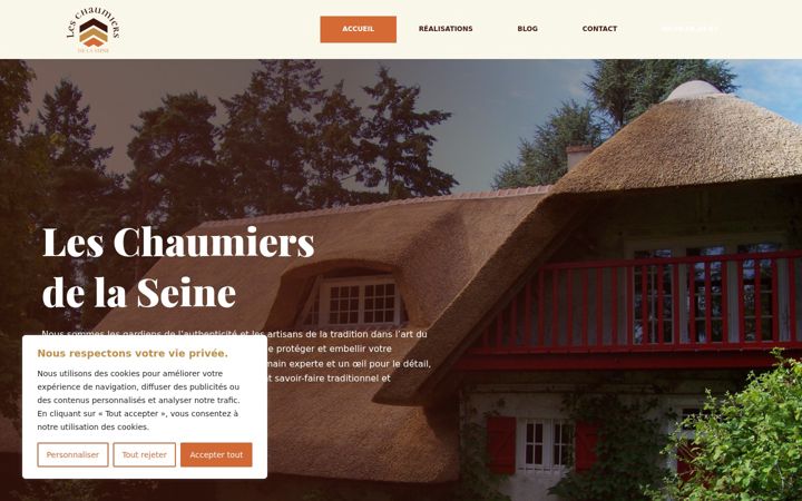 Screenshot of leschaumiersdelaseine.com