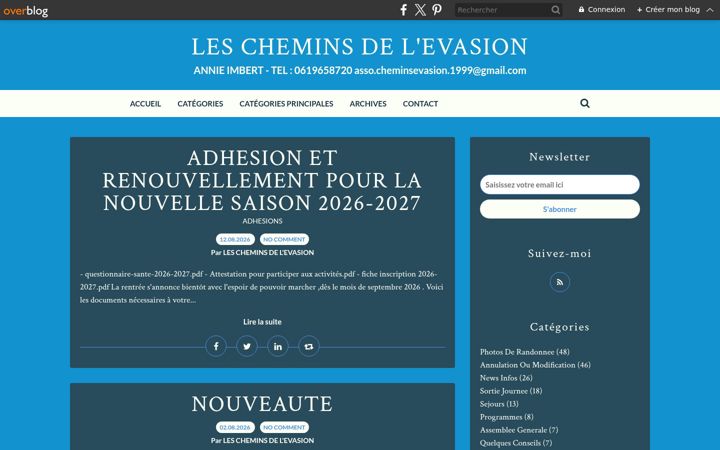 Screenshot of lescheminsdelevasion.fr