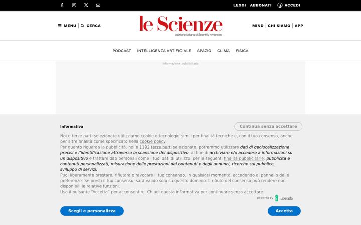 Screenshot of lescienze.it