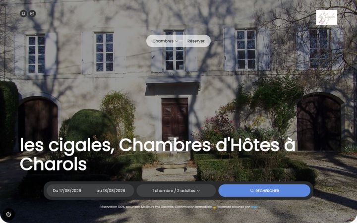 Screenshot of lescigalesdromoises.fr