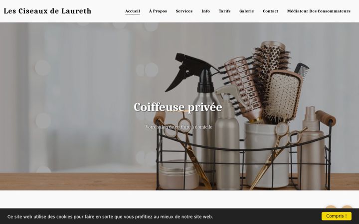Screenshot of lesciseauxdelaureth.fr
