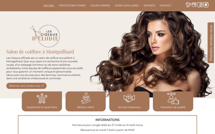 Screenshot of lesciseauxdelodie.fr