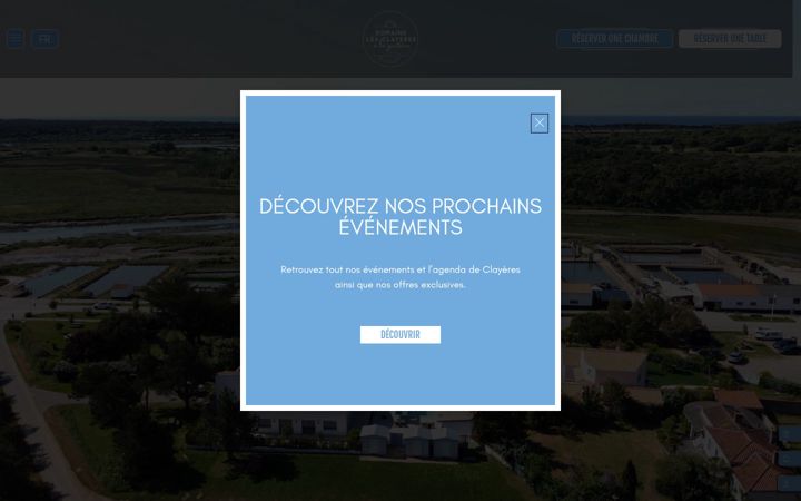 Screenshot of lesclayeres.fr