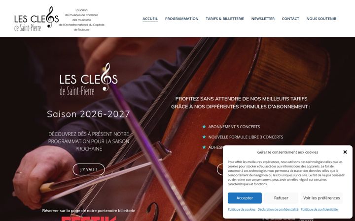 Screenshot of lesclefsdesaintpierre.org