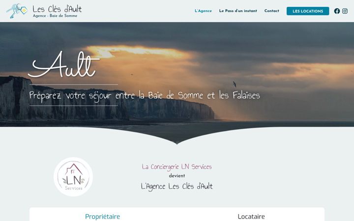 Screenshot of lesclesdault.fr