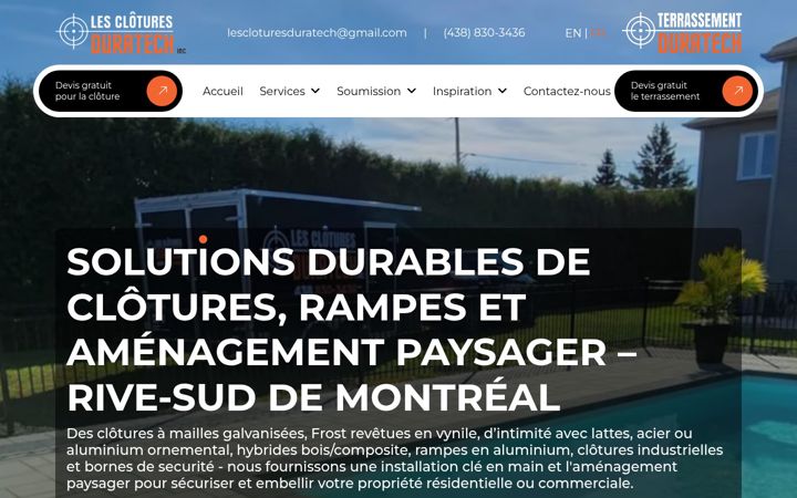 Screenshot of lescloturesduratech.com
