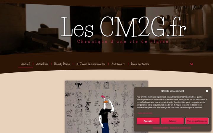 Screenshot of lescm2g.fr