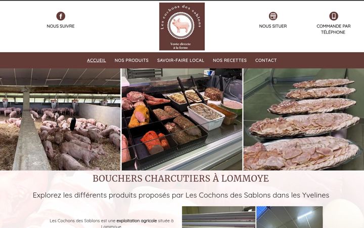 Screenshot of lescochonsdessablons.fr