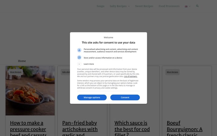 Screenshot of lescocottesencuisine.fr