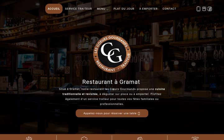 Screenshot of lescoeursgourmands.fr