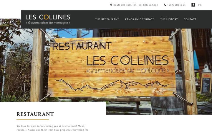 Screenshot of lescollines.ch