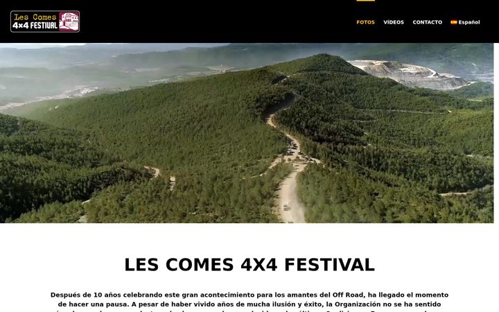 Screenshot of lescomes4x4festival.com