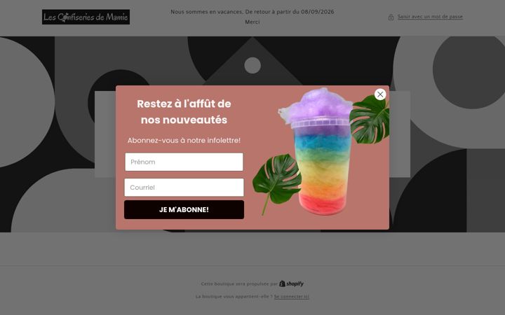Screenshot of lesconfiseriesdemamie.com