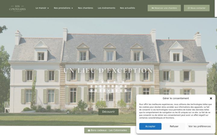 Screenshot of lescotonnades.com