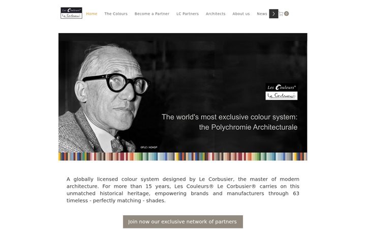 Screenshot of lescouleurs.ch